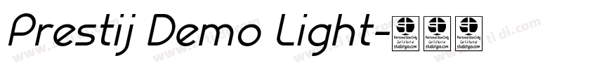 Prestij Demo Light字体转换